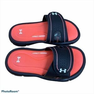 Under Armour Foam Slide Sandals Kids Sz 12 Pink